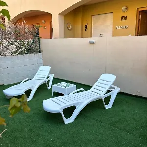Apartamento Bajo Con Jardin A Pie De Playa Y Piscina Comunitaria Con Jacuzzi, Playas de Vera